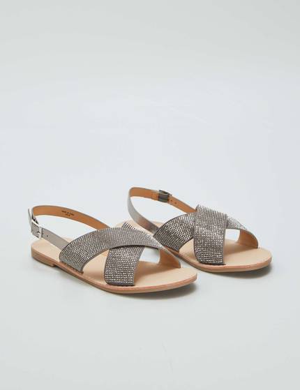 Shop Le Confort Textured Slip-On Sandals. Online | Splash UAE