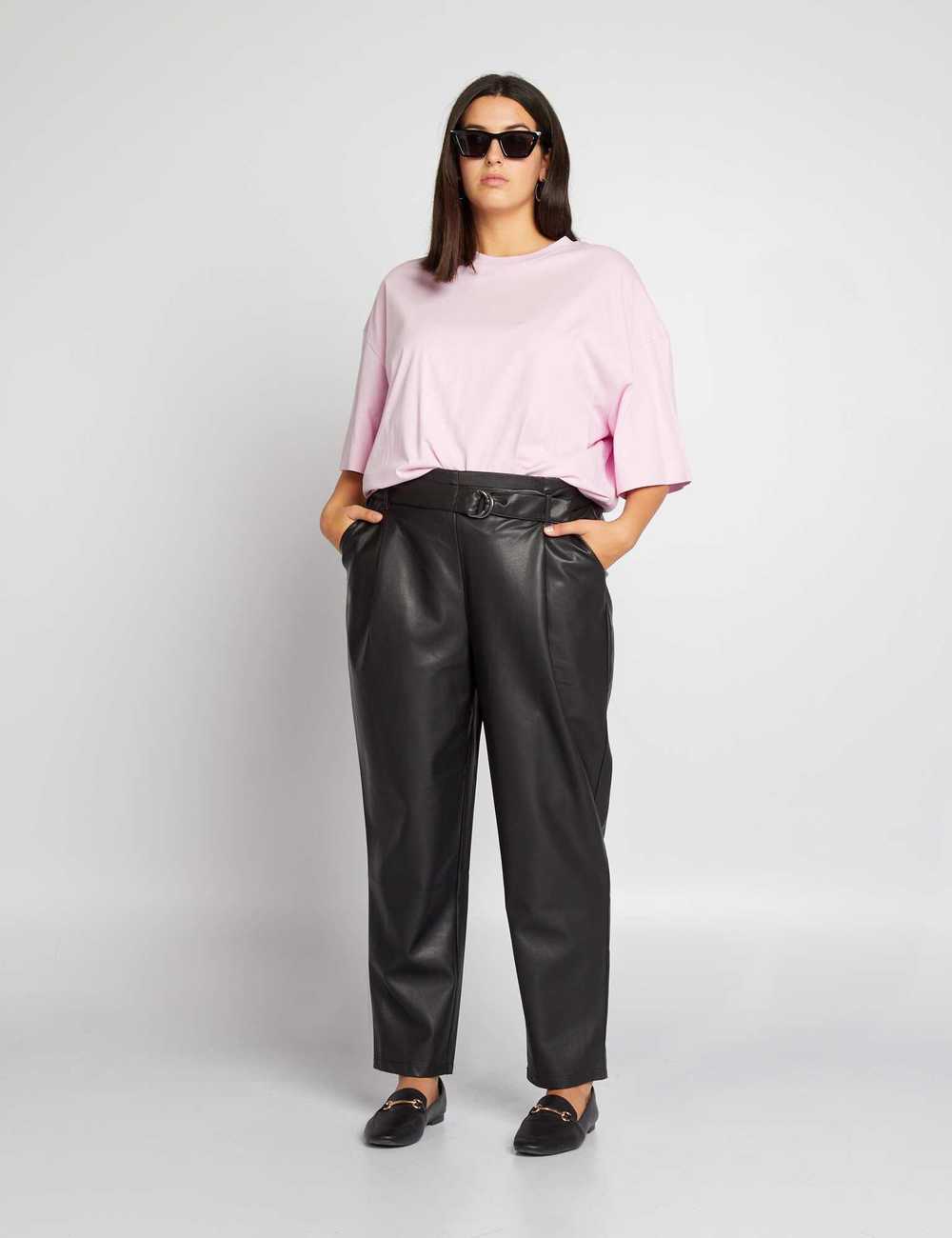 Buy AND Black Womens Polyester Trousers | Shoppers Stop