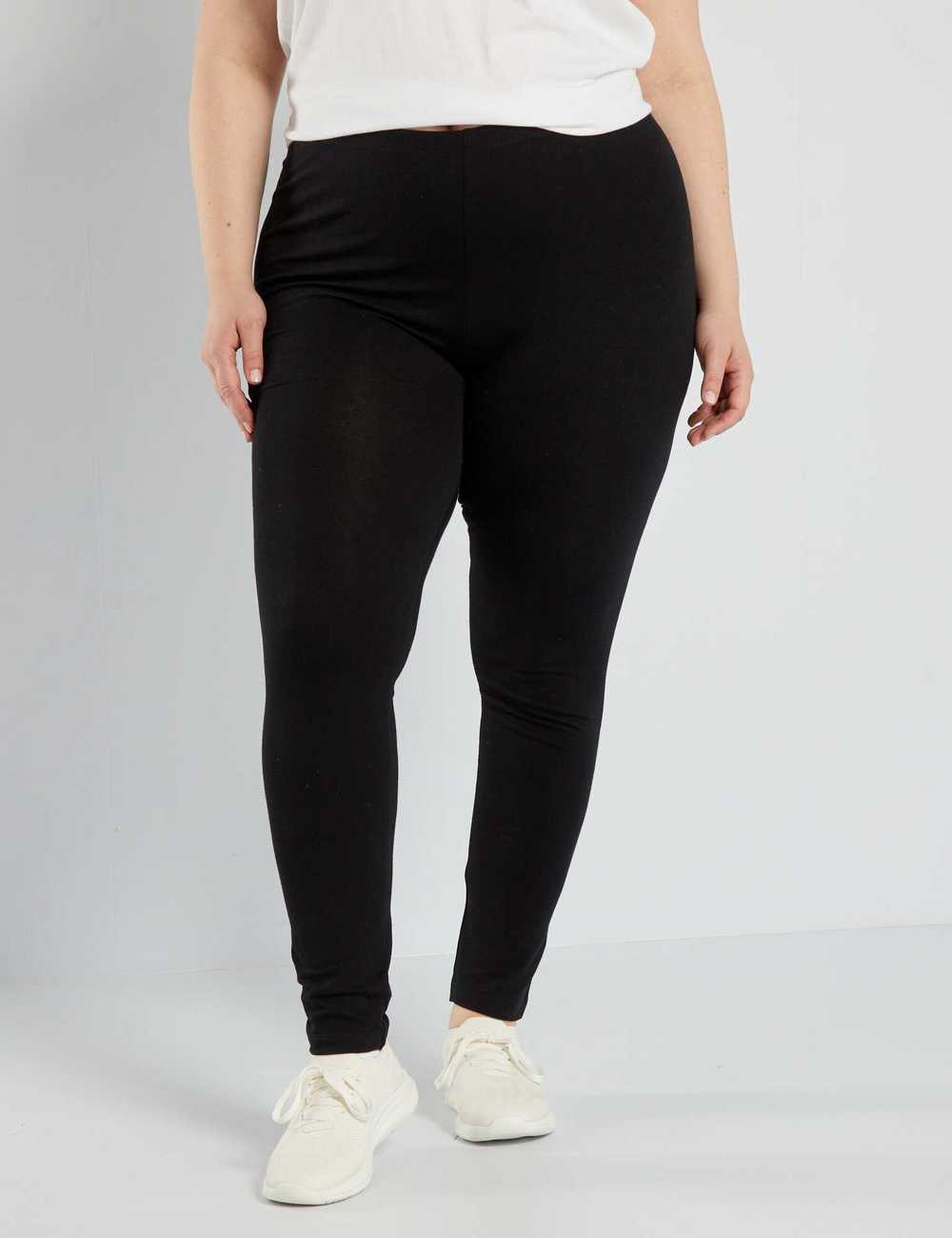 WOMEN NEW LADIES Plain High Cotton Legging Stretch Full Length Size S,M,L,Xl ,Xxl £7.99 - PicClick UK