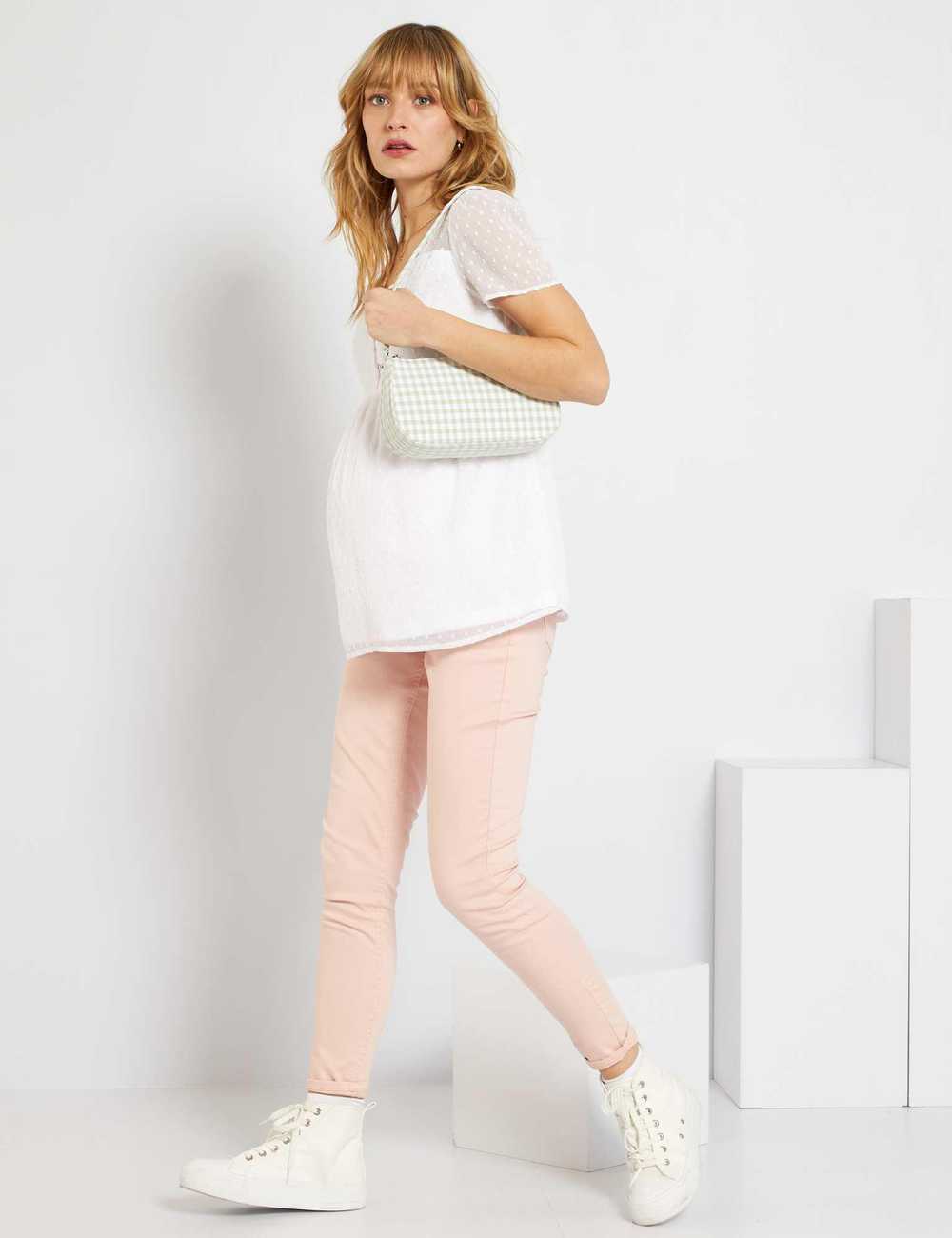 Cream Wide Leg Maternity Jeans– PinkBlush