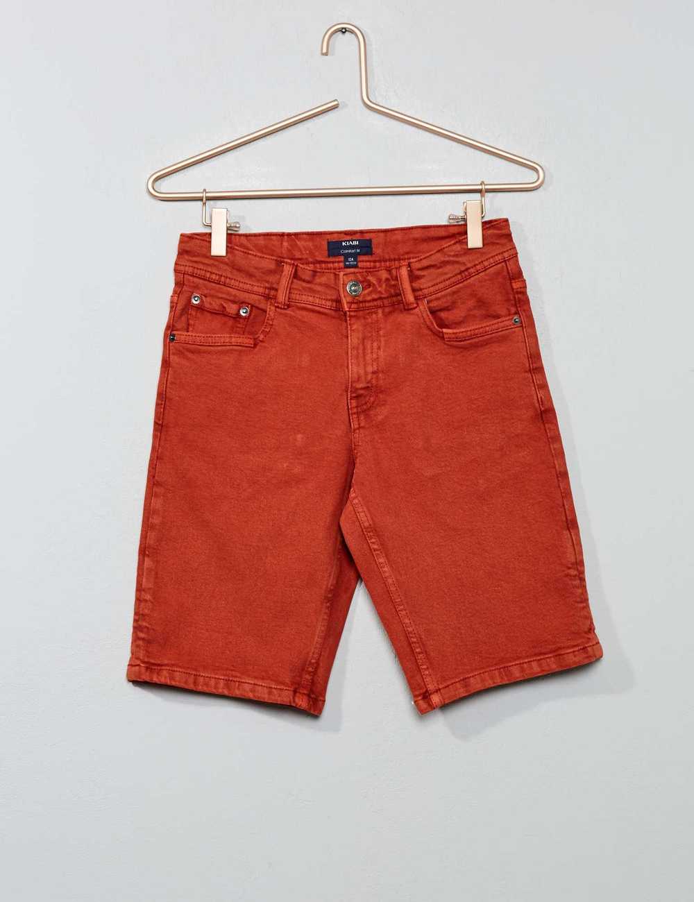 Stretch twill bermuda shorts