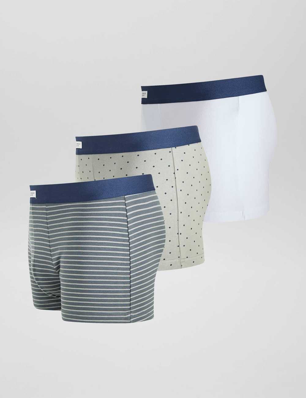 Stretch Cotton Boxer Briefs 3 Pairs