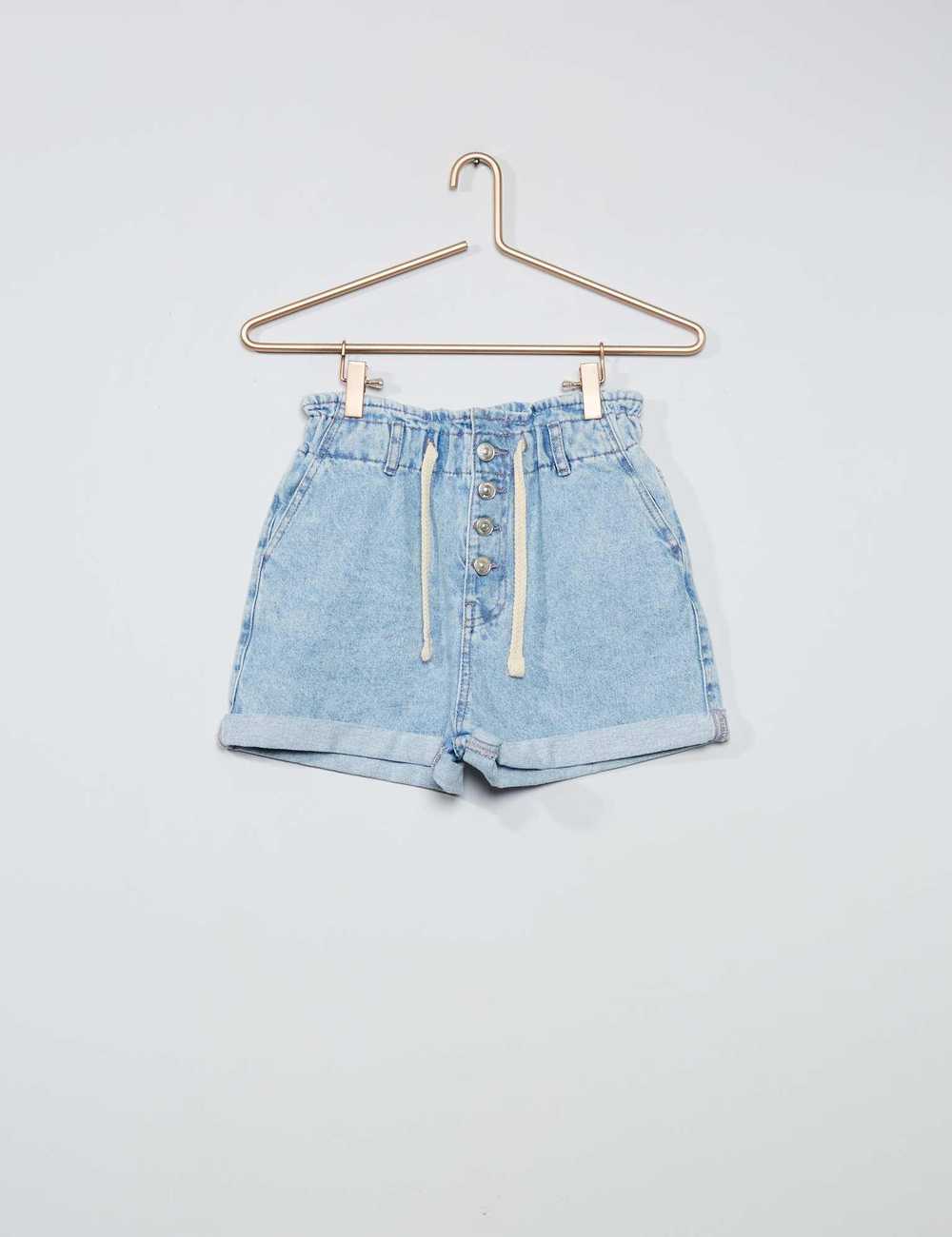 Cotton Denim Shorts with Cargo Pockets for Boys, Blue | Zippy Online France