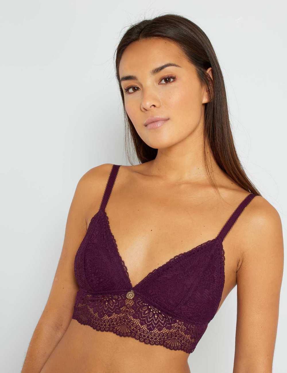 Buy Padded lace triangle bra Online in Dubai & the UAE