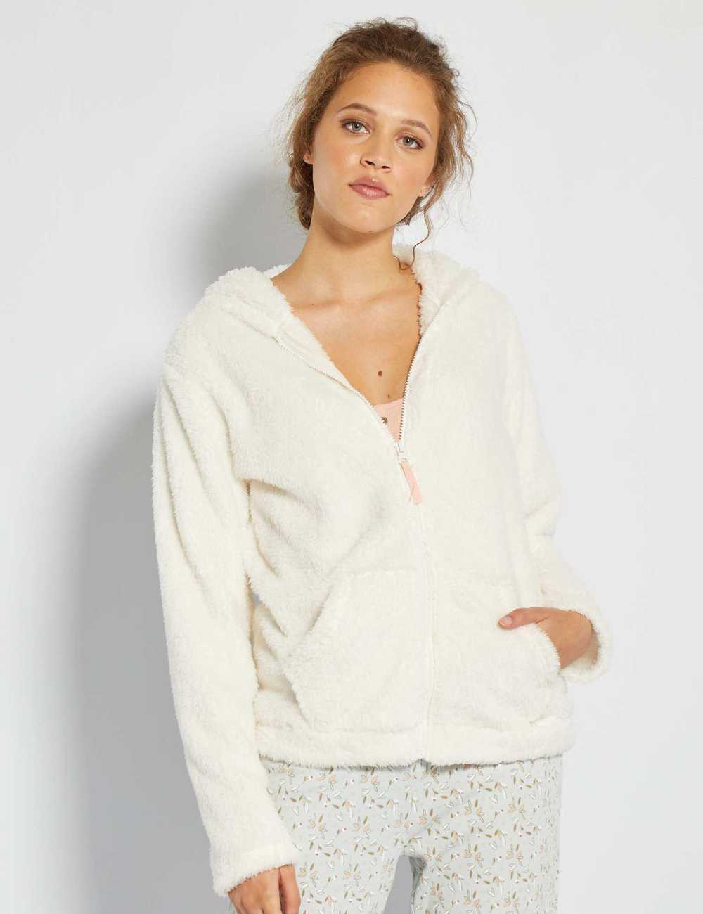 Plush-Knit Hoodie for Women