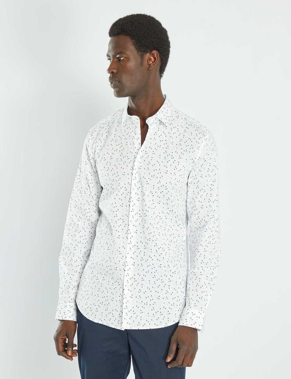 Slim fit cheap patterned shirt