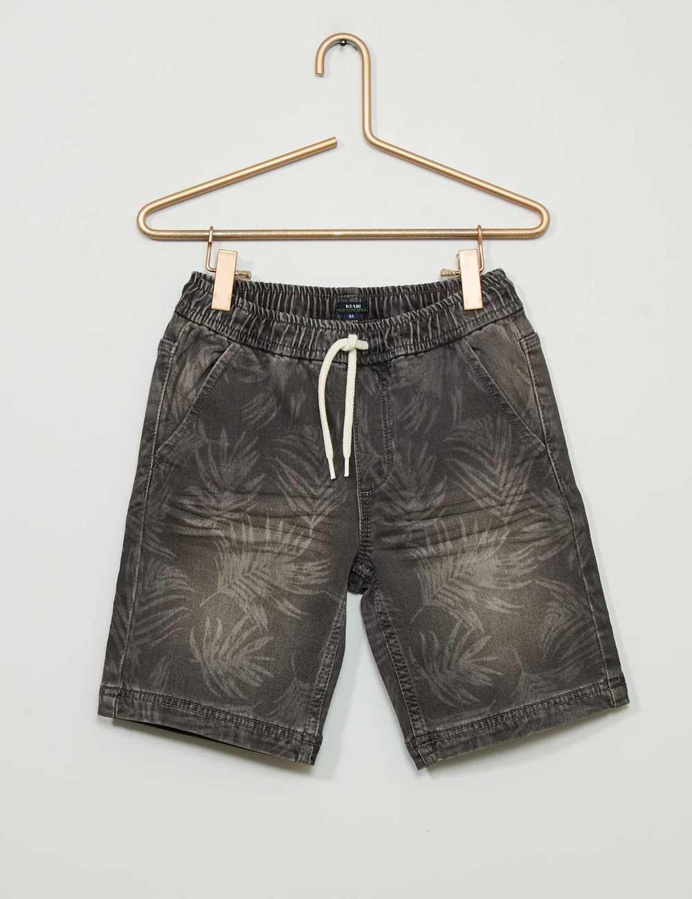 Regular Fit Denim Bermuda Shorts