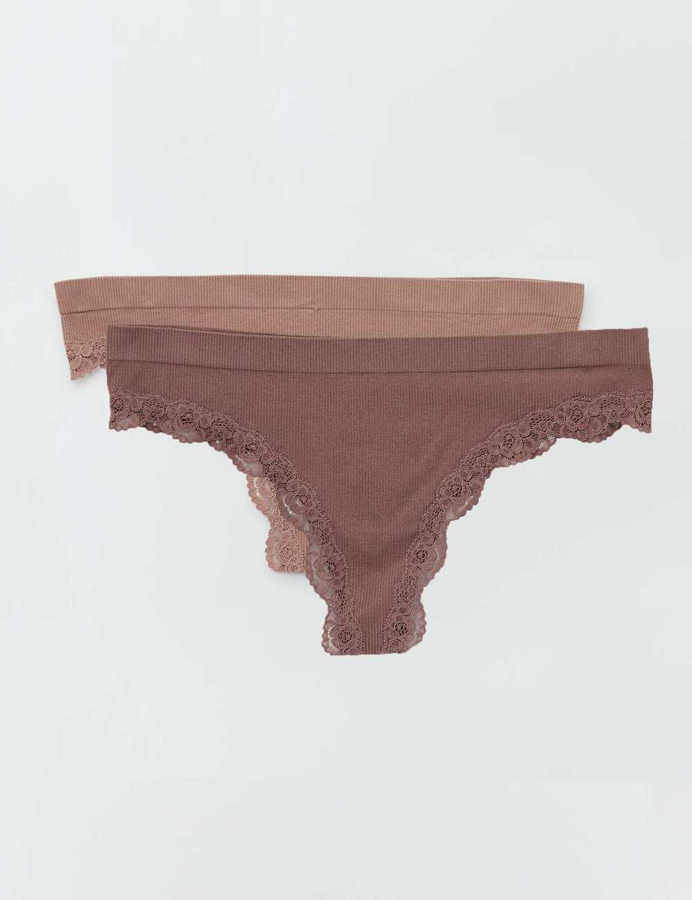 Seamless Thong Panties for Women Stretchy Low Rise Tanga Comfy No Line  Thongs Bikini Underwear 2 Pack (Beige, Small): Buy Online at Best Price in  UAE 