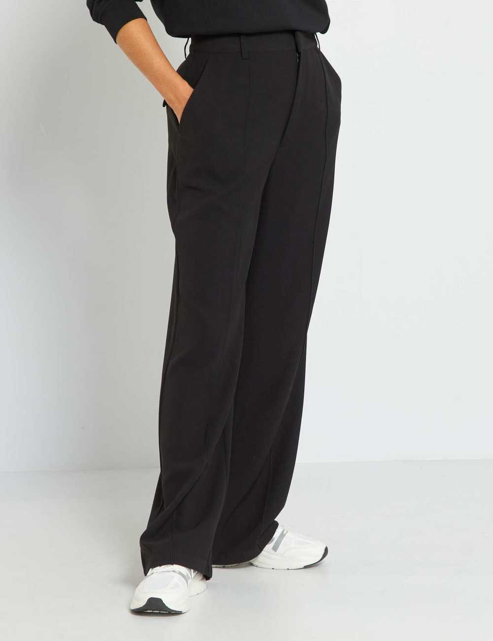 Buy High-waisted twill trousers Online in Dubai & the UAE