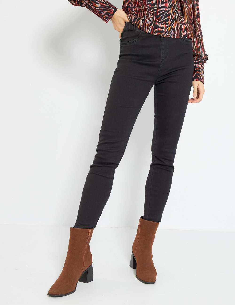High-waisted stretch jeggings